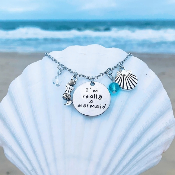 I'm Really A Mermaid Necklace - Picture 2 of 9